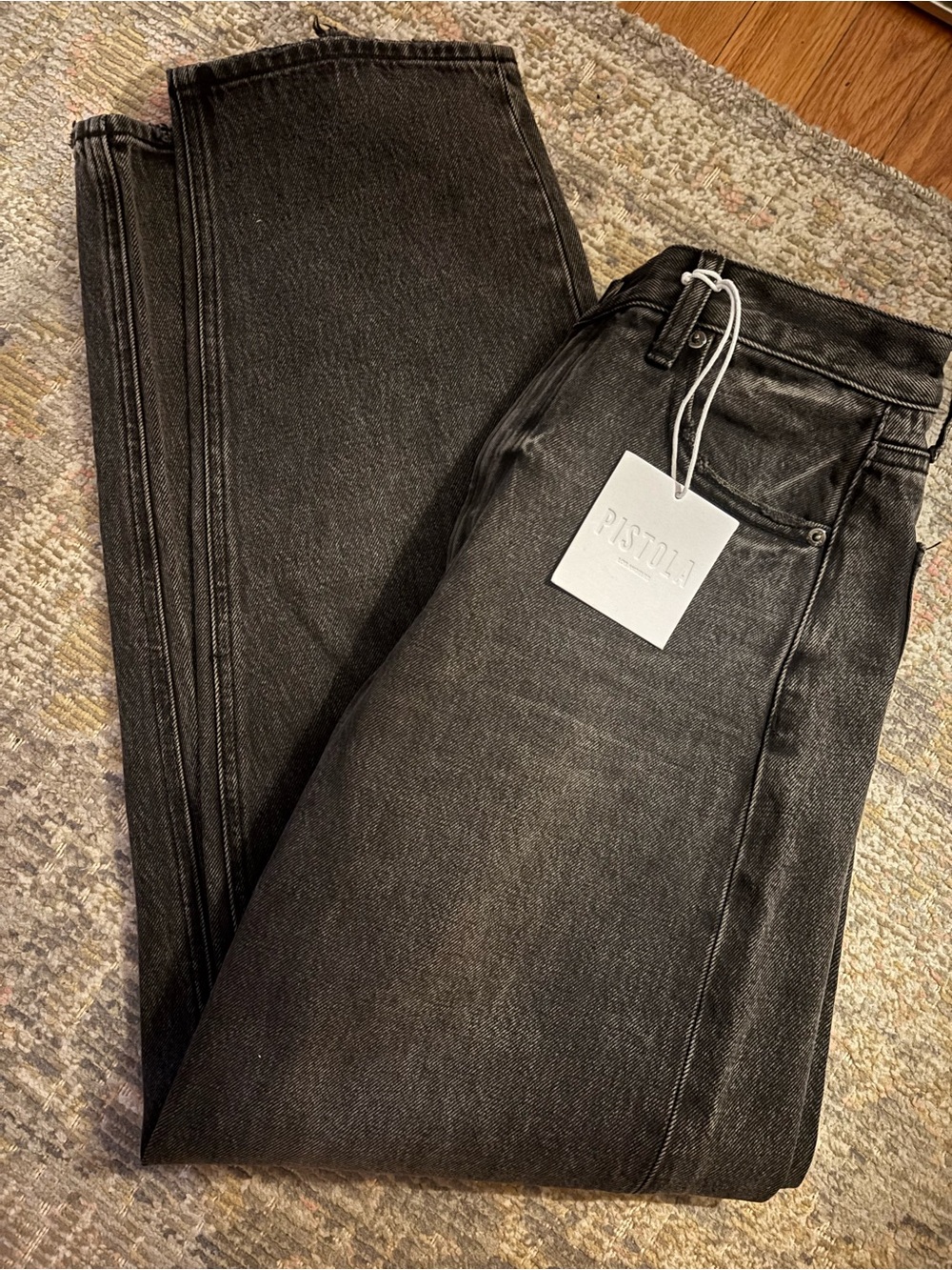 Pistola High-Rise Wes Barrel Jean - Caviar - Picture 2 of 4